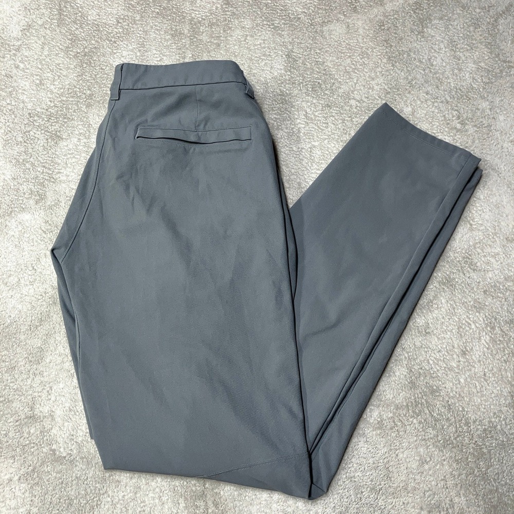 Lululemon Commission Slim Fit Pants Gray Performance LM5AF3S Mens 34x34